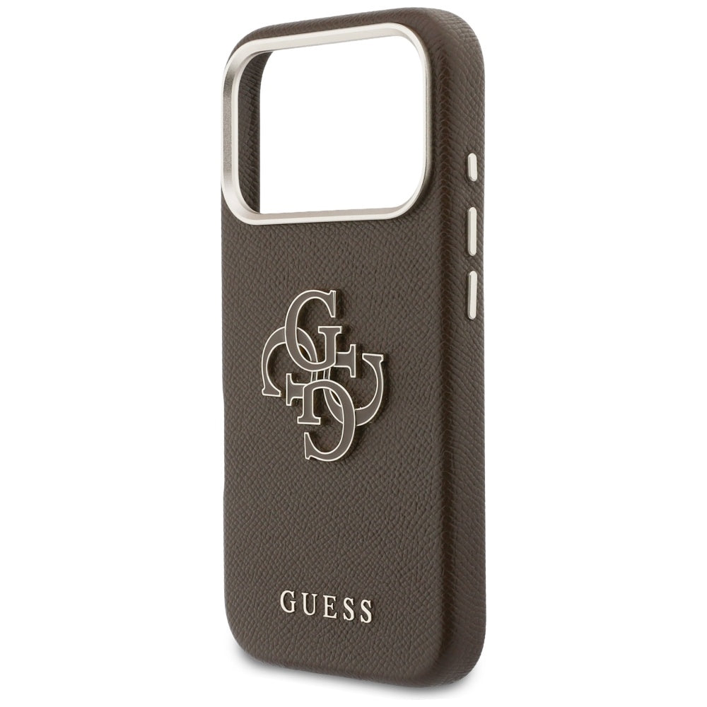 Futrola za Apple iPhone 17 Pro, GUESS, Resin Logo, Smeđa