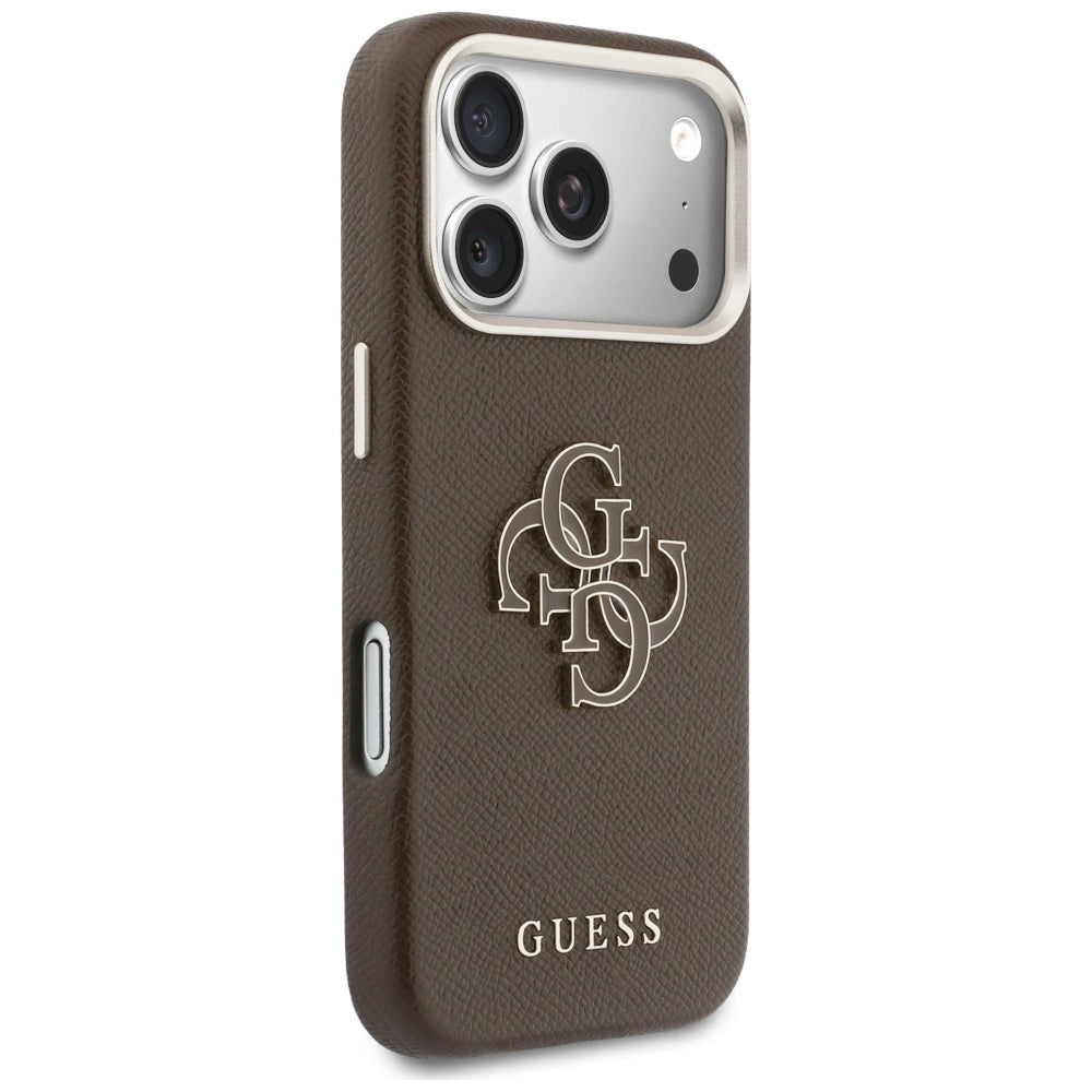 Futrola za Apple iPhone 17 Pro, GUESS, Resin Logo, Smeđa