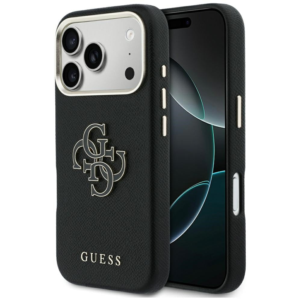 Futrola za Apple iPhone 17 Pro, Guess, Resin Logo, Crna