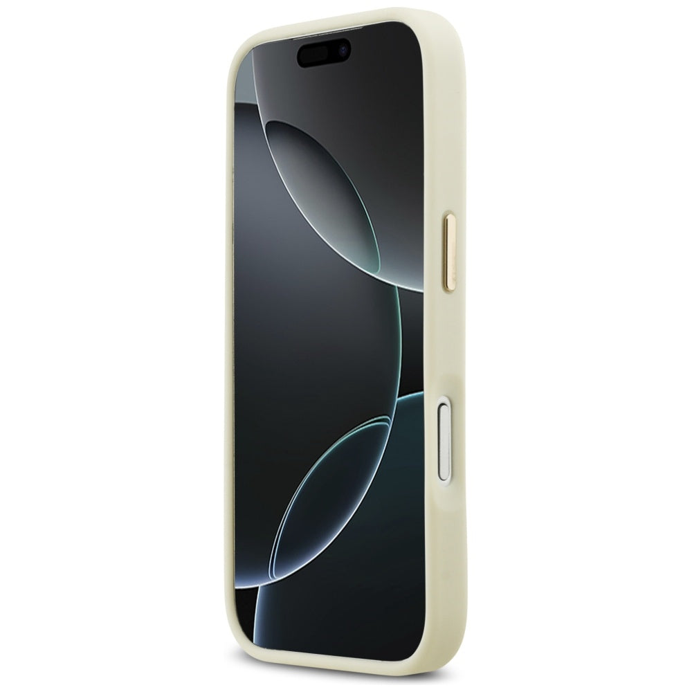 Futrola za Apple iPhone 17 Pro, Karl Lagerfeld, Script Logo, Bež