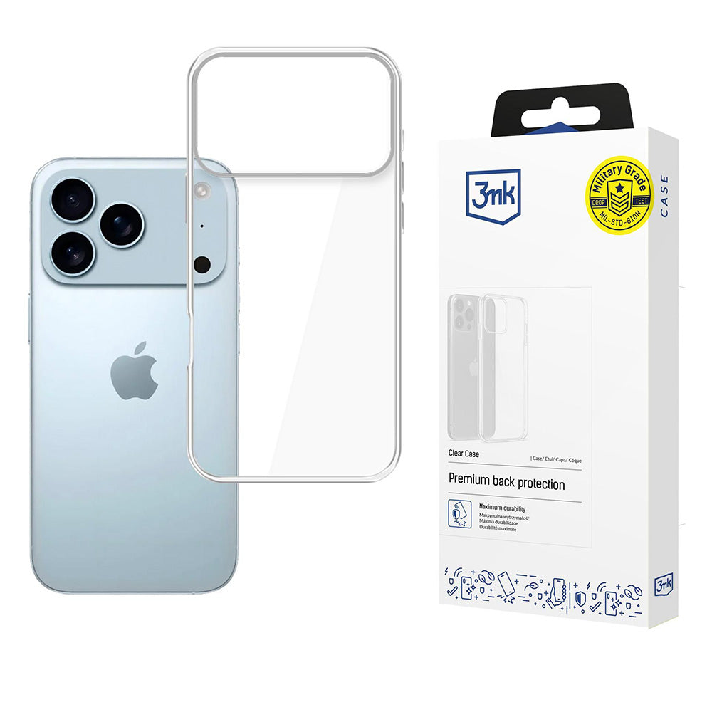 Futrola za Apple iPhone 17 Pro Max, 3MK, Clear, Prozirna