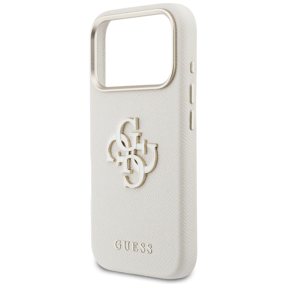 Futrola za Apple iPhone 17 Pro Max, Guess, Resin Logo, Bež