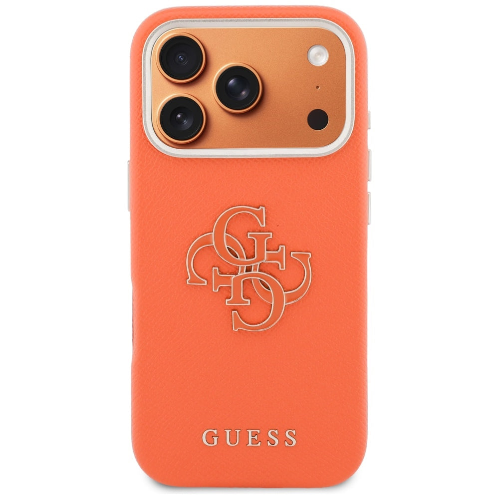 Futrola za Apple iPhone 17 Pro Max, GUESS, Resin Logo, Narančasta