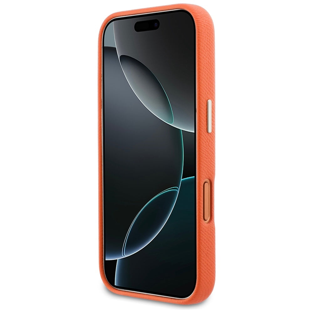 Futrola za Apple iPhone 17 Pro Max, GUESS, Resin Logo, Narančasta