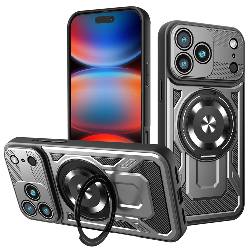 Futrola za Apple iPhone 17 Pro Max, Techsuit, RuggedCam, Siva