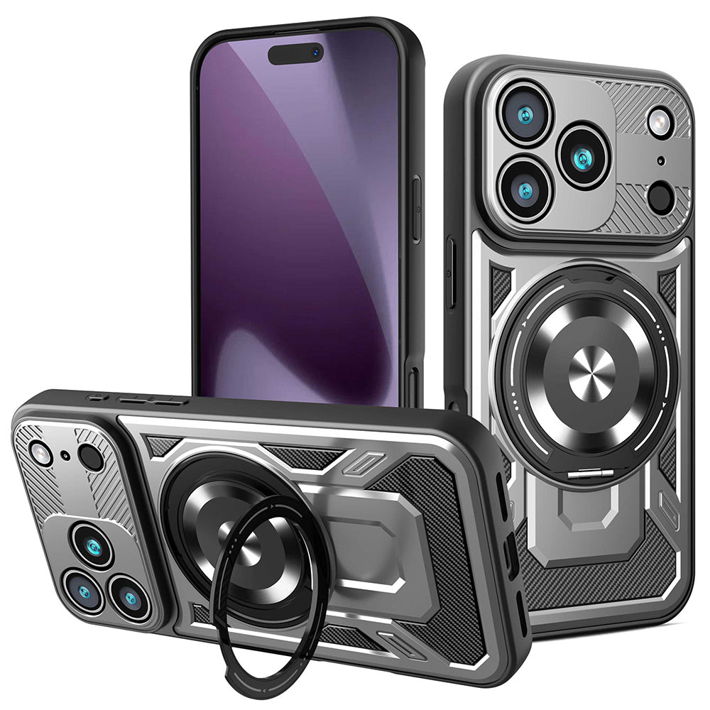 Futrola za Apple iPhone 17 Pro, Techsuit, RuggedCam, Siva