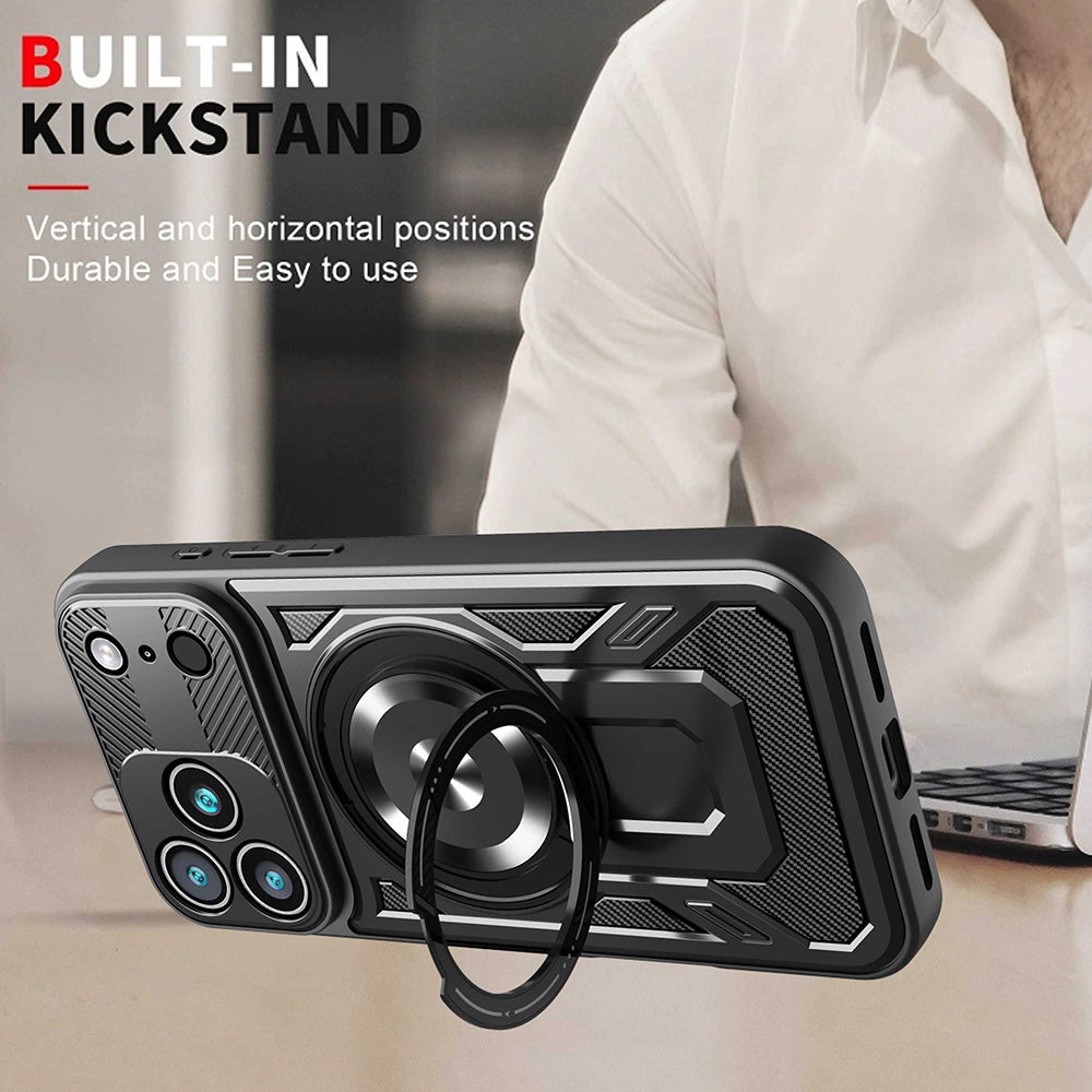 Futrola za Apple iPhone 17 Pro, Techsuit, RuggedCam, Siva