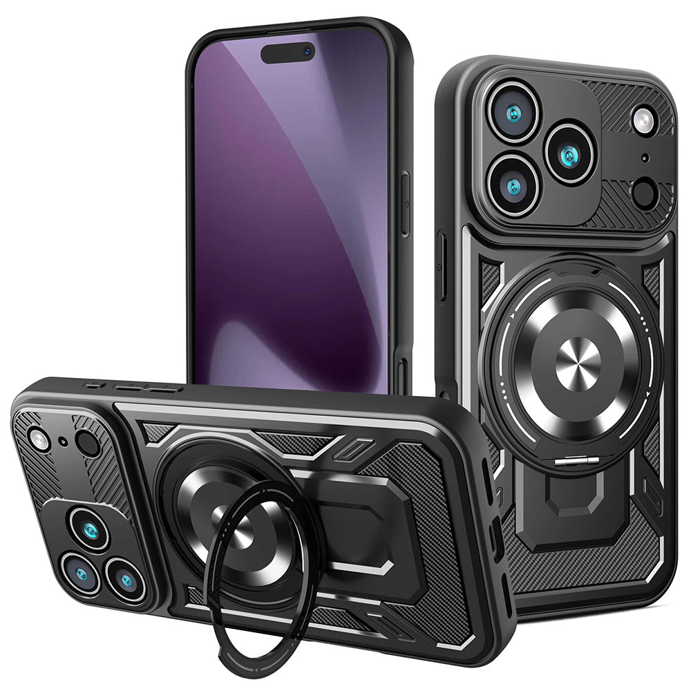 Futrola za Apple iPhone 17 Pro, Techsuit, RuggedCam, Crna