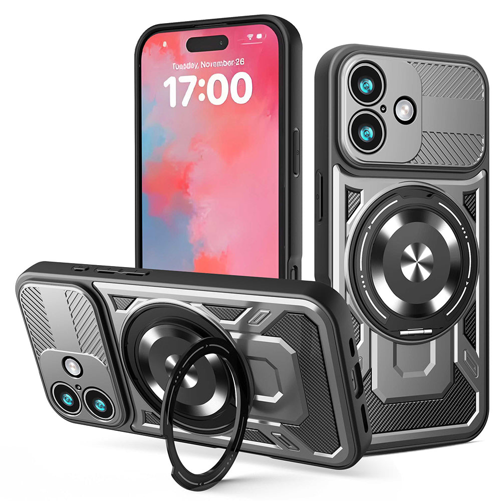 Futrola za Apple iPhone 17, Techsuit, RuggedCam, Siva