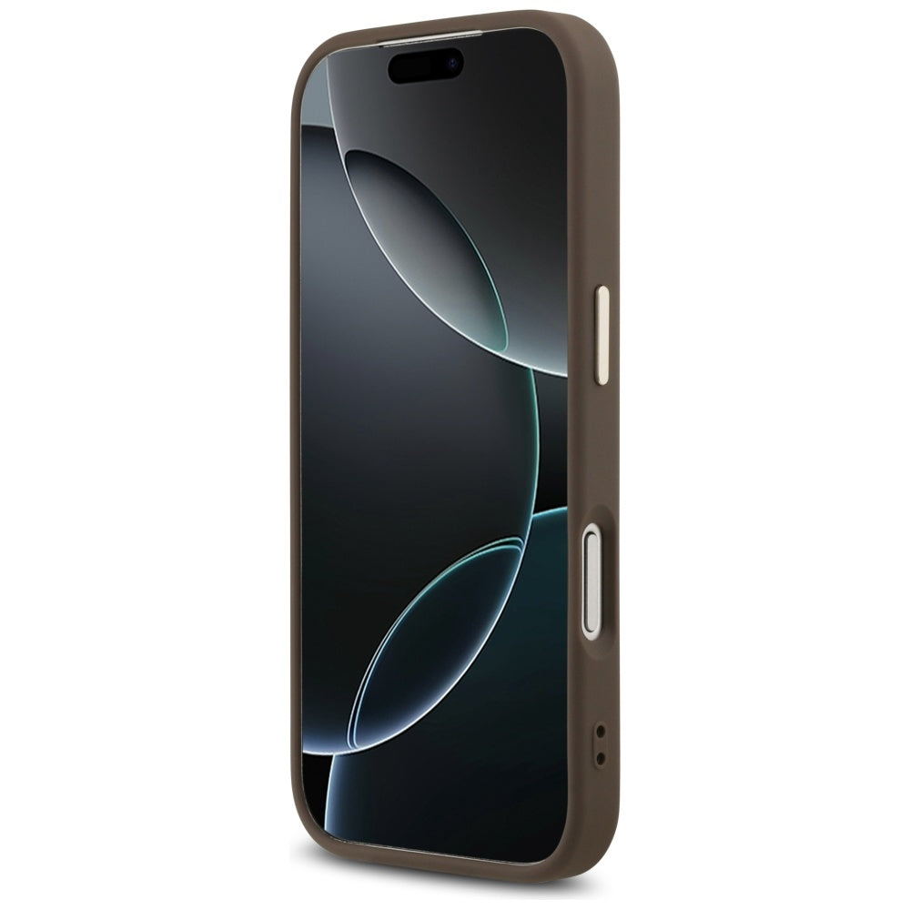 Maska za Apple iPhone 18 Pro / 17 Pro, Guess, 4G Big Classic Logo, Smeđa