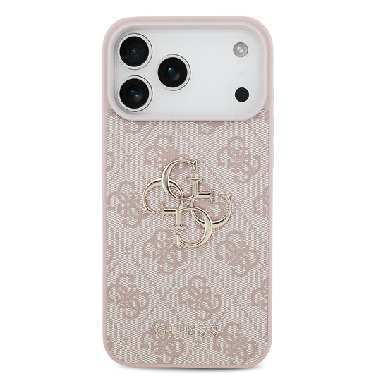 Maska za Apple iPhone 18 Pro / 17 Pro, Guess, 4G Big Logo, Roza