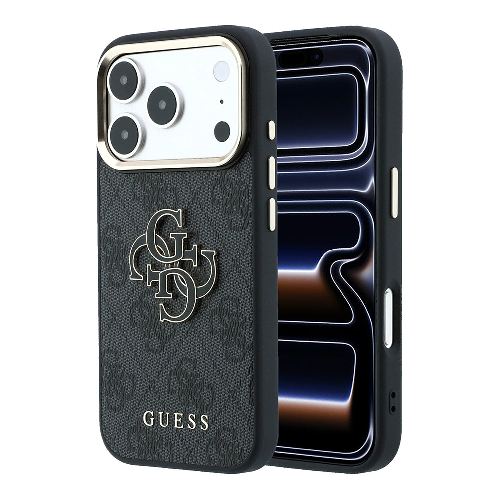 Maska za Apple iPhone 18 Pro / 17 Pro, Guess, 4G Big Resin Logo, Crna