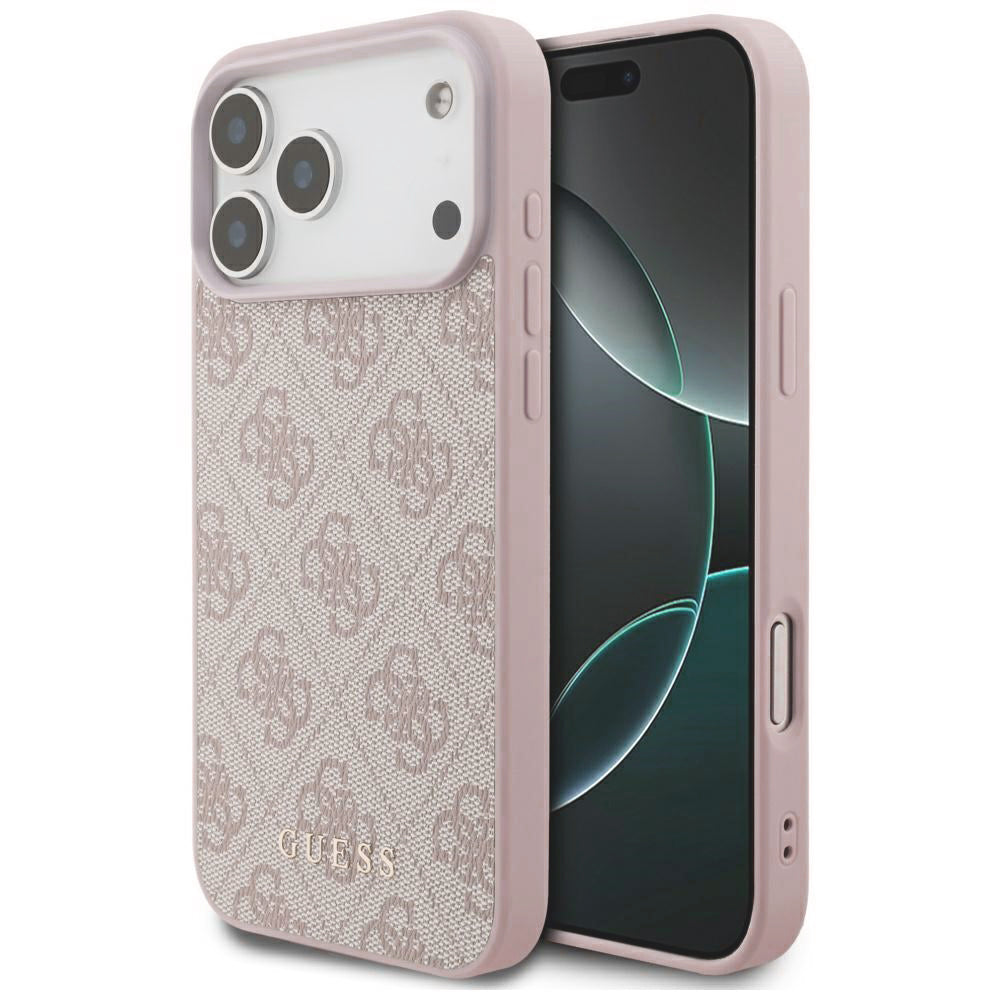 Maska za Apple iPhone 18 Pro / 17 Pro, Guess, 4G Classic Logo, Roza