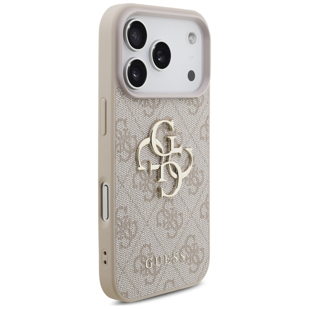 Maska za Apple iPhone 18 Pro / 17 Pro, Guess, 4G Classic Logo s remenom, Roza