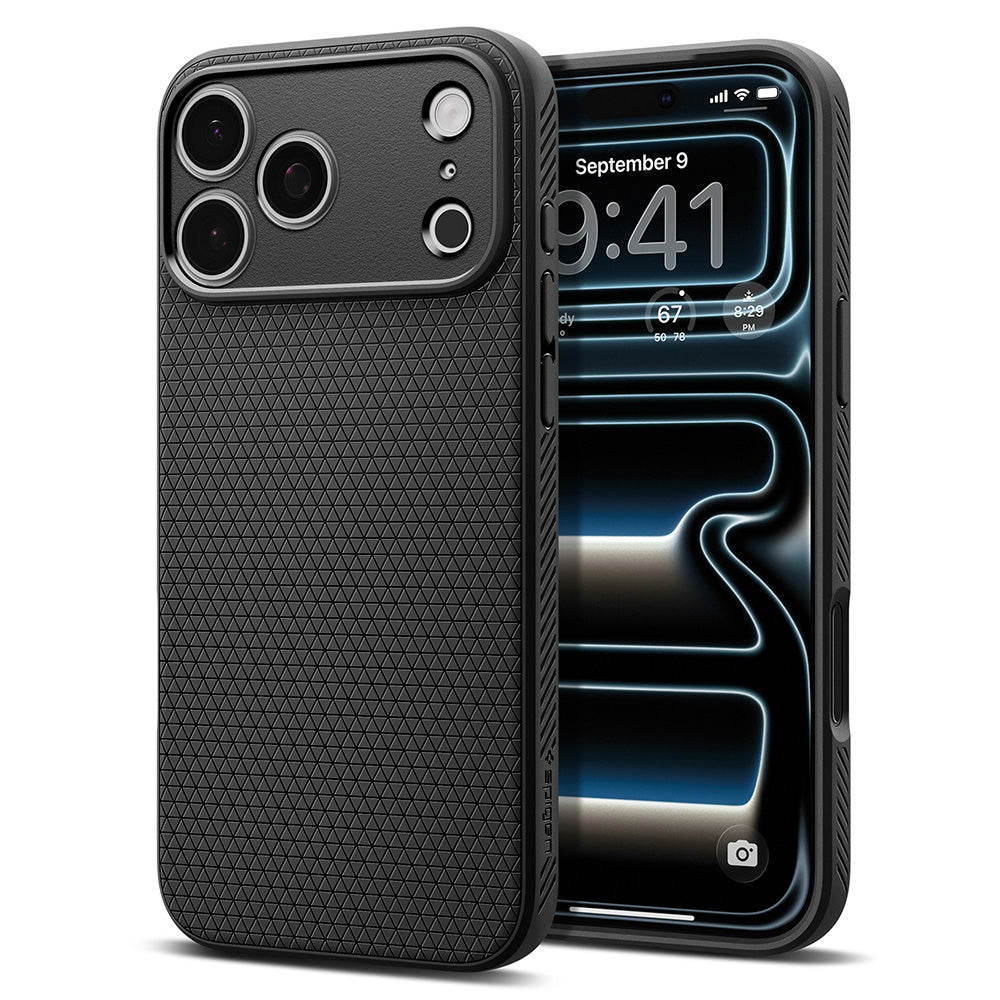 Maska za Apple iPhone 18 Pro / 17 Pro, Spigen, Liquid Air, Crna Mat ACS12149