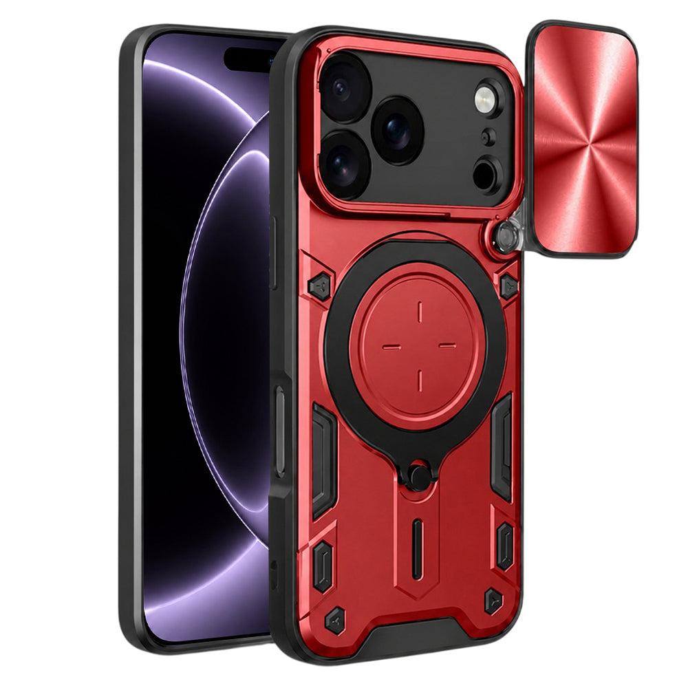 Maska za Apple iPhone 18 Pro / 17 Pro, Techsuit, CamGuard Pro, Crvena