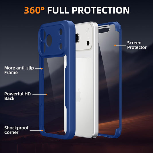 Maska za Apple iPhone 18 Pro / 17 Pro, Techsuit, ColorVerse 360, Plava