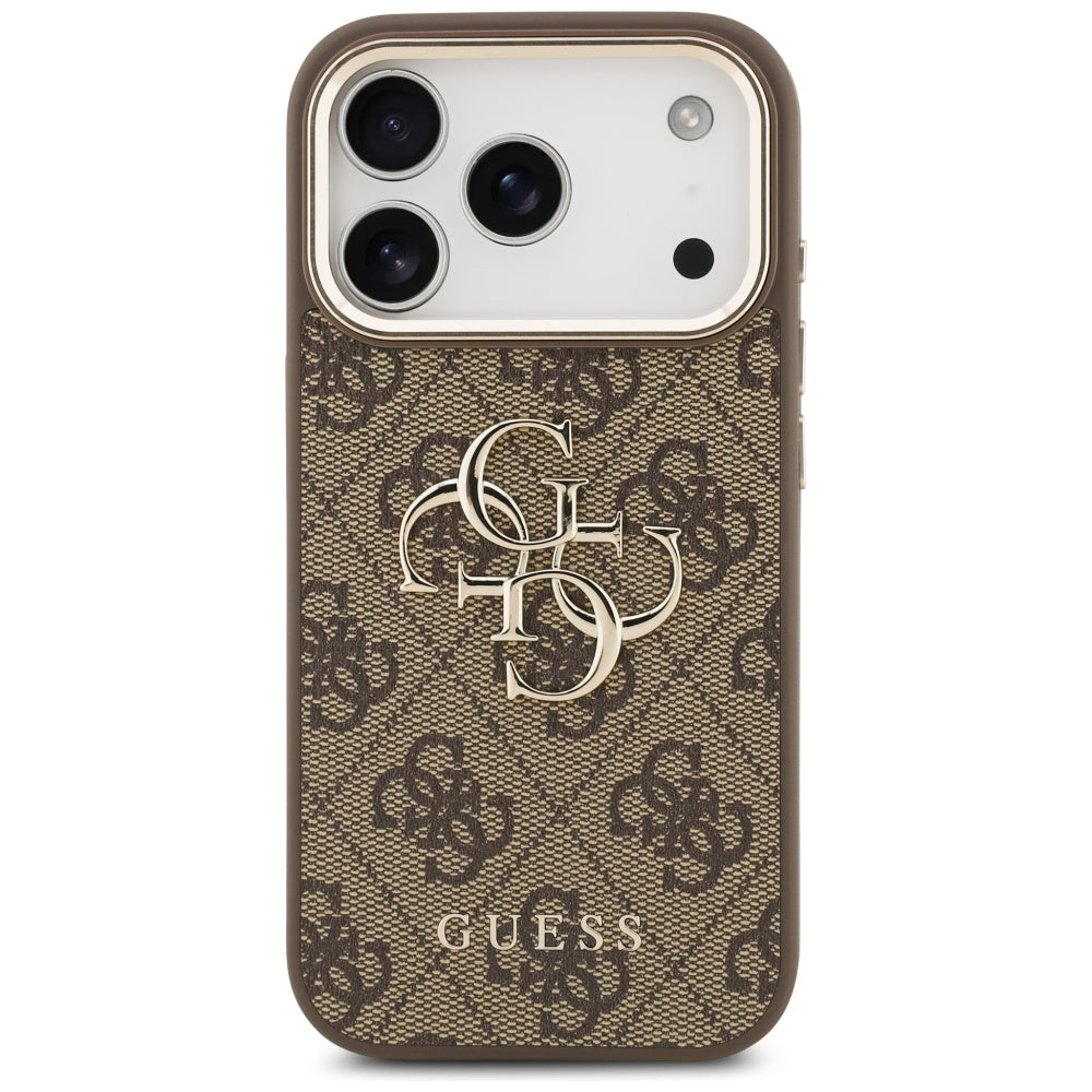 Maska za Apple iPhone 18 Pro Max / 17 Pro Max, Guess, 4G Big Classic Logo, Smeđa