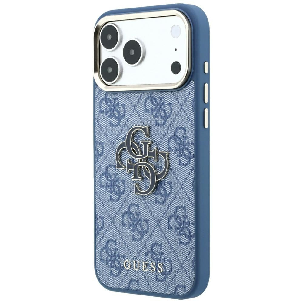 Maska za Apple iPhone 18 Pro Max / 17 Pro Max, Guess, 4G Big Resin Logo, Plava