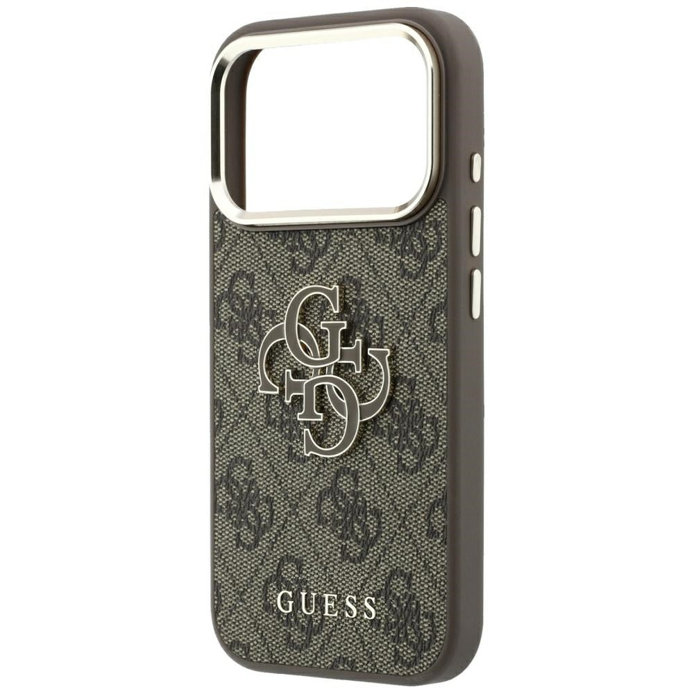 Maska za Apple iPhone 18 Pro Max / 17 Pro Max, Guess, 4G Big Resin Logo, Smeđa