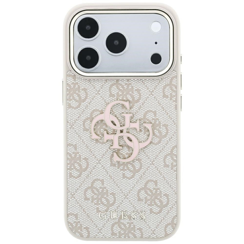 Maska za Apple iPhone 18 Pro Max / 17 Pro Max, Guess, 4G Big Resin Logo, Roza