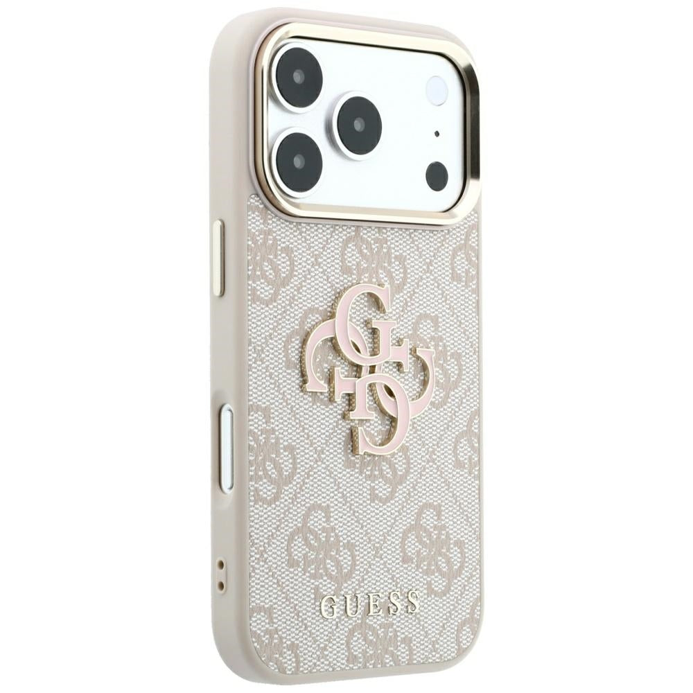 Maska za Apple iPhone 18 Pro Max / 17 Pro Max, Guess, 4G Big Resin Logo, Roza