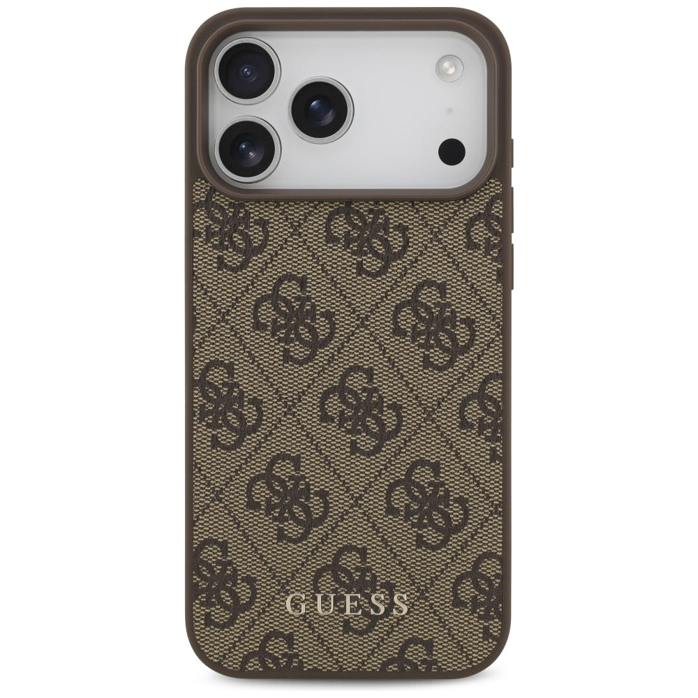 Maska za Apple iPhone 18 Pro Max / 17 Pro Max, Guess, 4G Classic Logo, Smeđa
