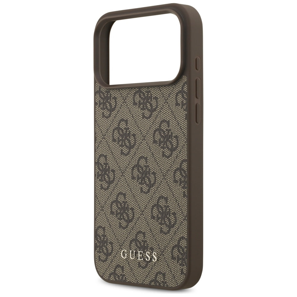 Maska za Apple iPhone 18 Pro Max / 17 Pro Max, Guess, 4G Classic Logo, Smeđa
