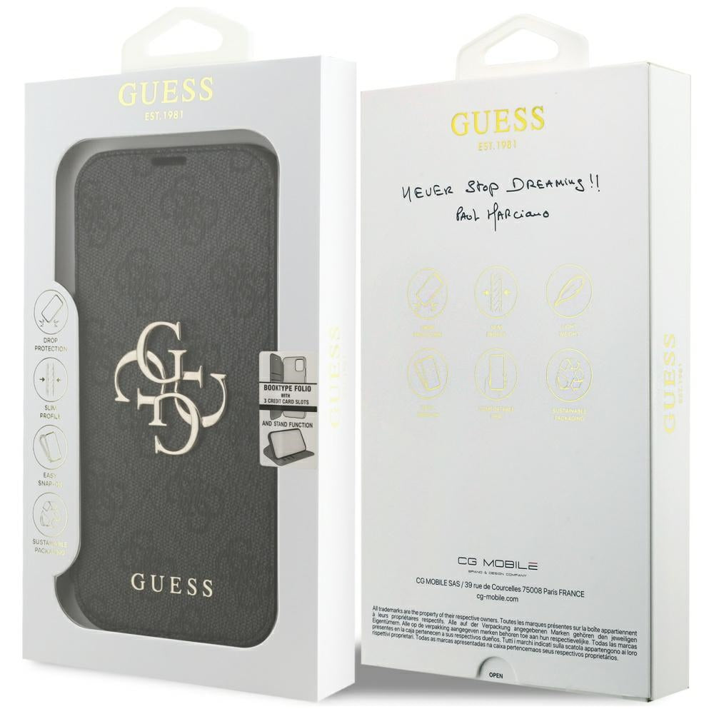 Maska za Apple iPhone 18 Pro Max / 17 Pro Max, Guess, 4G Metal Logo, Crna