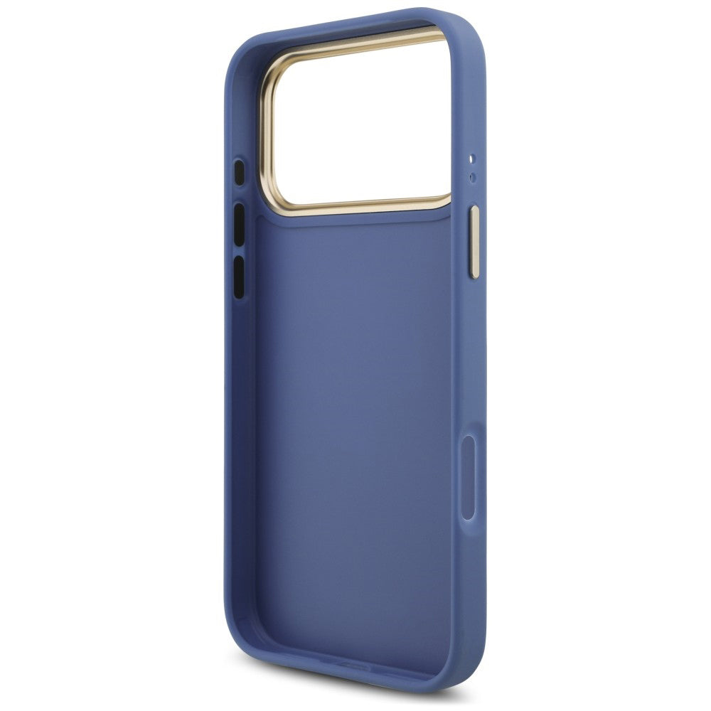 Maskica za Apple iPhone 18 Pro Max / 17 Pro Max, Guess, Big 4G Classic Logo & Big Strap Metal Buttons, plava