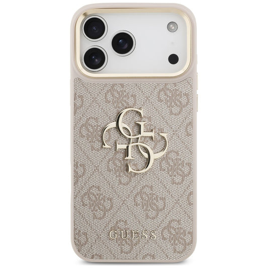 Maska za Apple iPhone 18 Pro Max / 17 Pro Max, Guess, Big 4G Classic Logo & Big Strap Metal Buttons, ružičasta