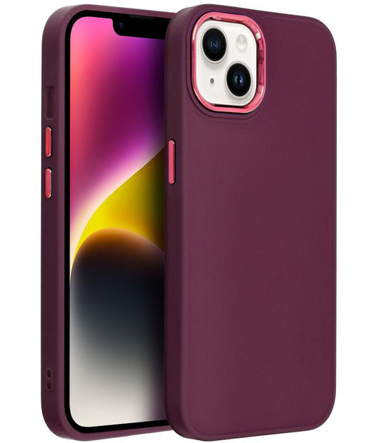 Maska za Apple iPhone 18 Pro / 17 Pro, OEM, Frame, bordo