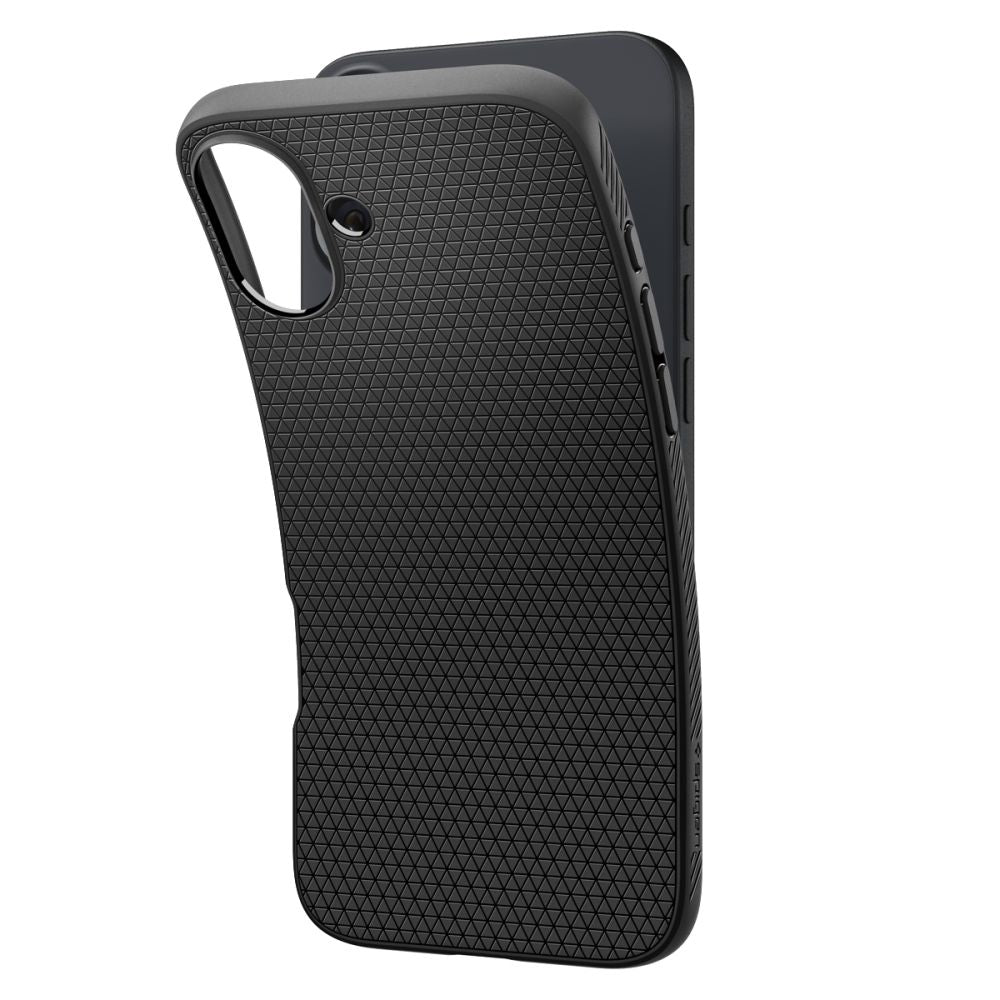 Futrola za Apple iPhone 16, Spigen, Liquid Air, Mat Crna ACS08194