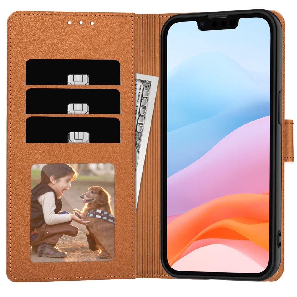 Futrola za Apple iPhone 17e / 16e, Tech-Protect, Wallet, Smeđa