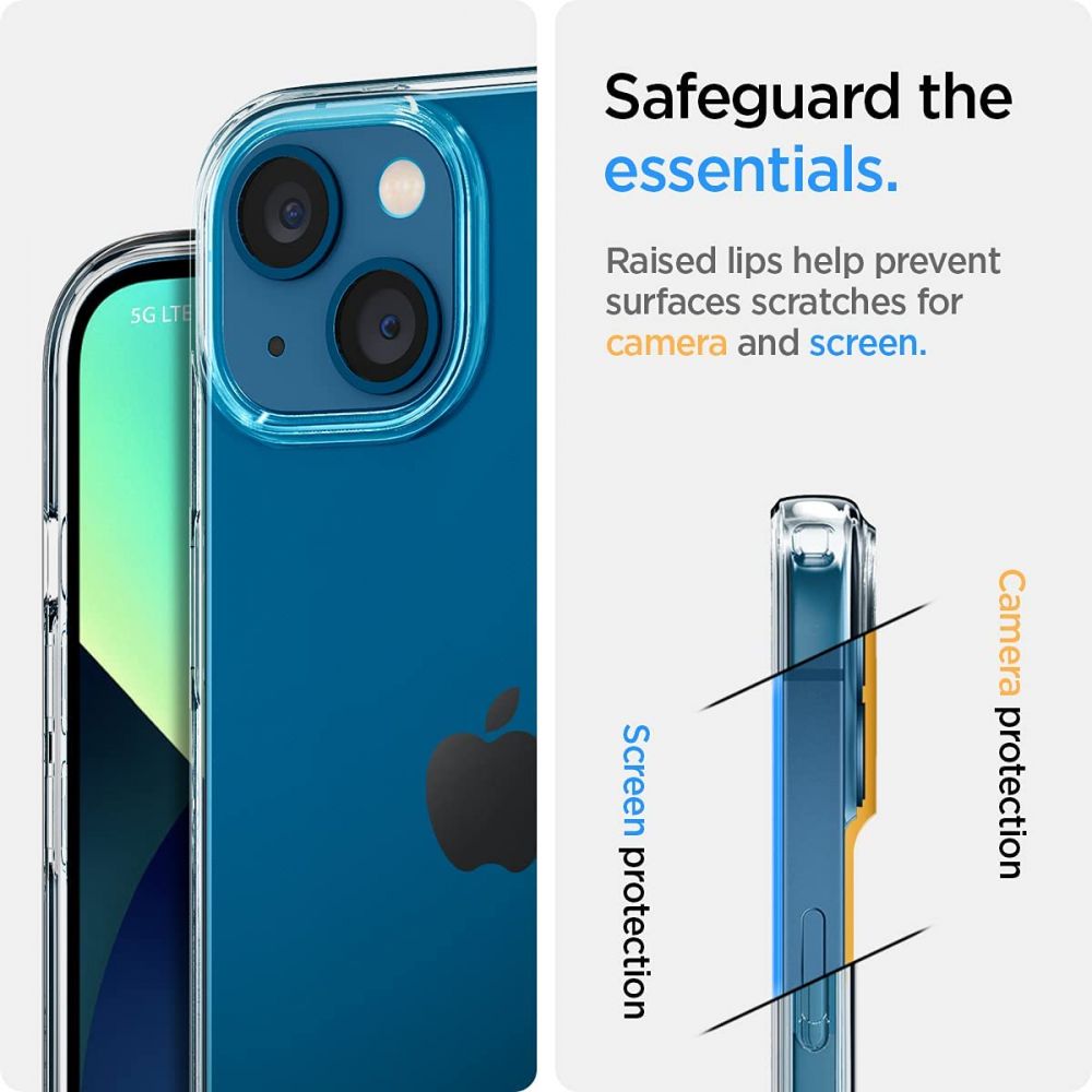 Futrola za Apple iPhone 13, Spigen, Liquid Crystal, Prozirna ACS03515