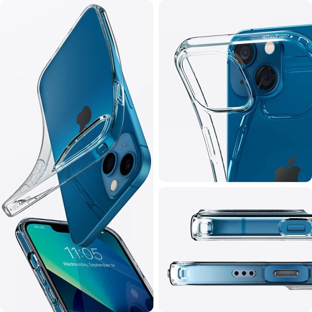 Futrola za Apple iPhone 13, Spigen, Liquid Crystal, Prozirna ACS03515