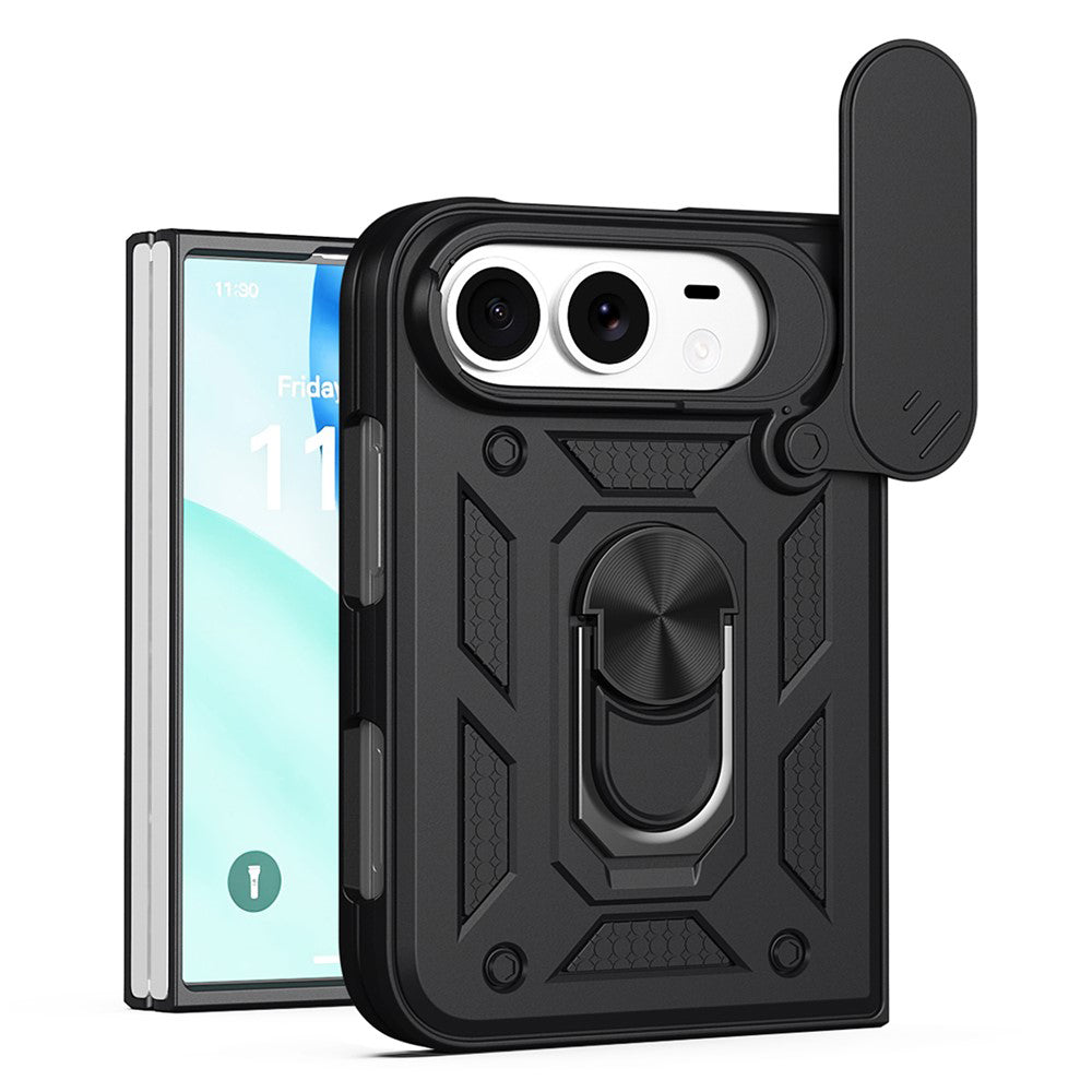 Maska za Apple iPhone Duo, Techsuit, CamShield, Crna