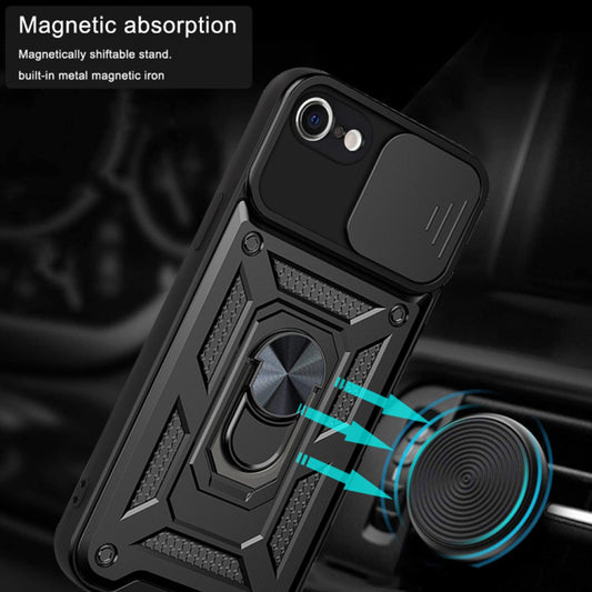 Maska za Apple iPhone SE (2022) / SE (2020) / 8 / 7, Techsuit, CamShield, Crna