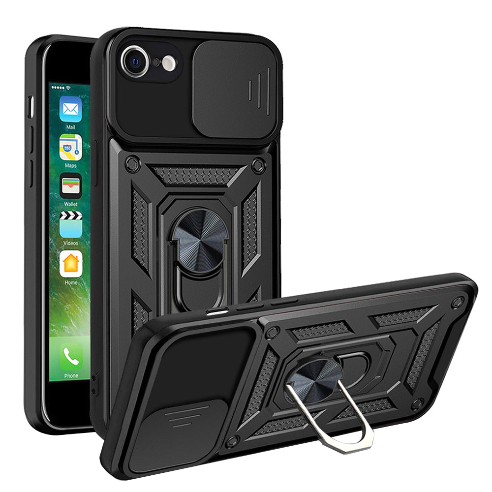 Maska za Apple iPhone SE (2022) / SE (2020) / 8 / 7, Techsuit, CamShield, Crna