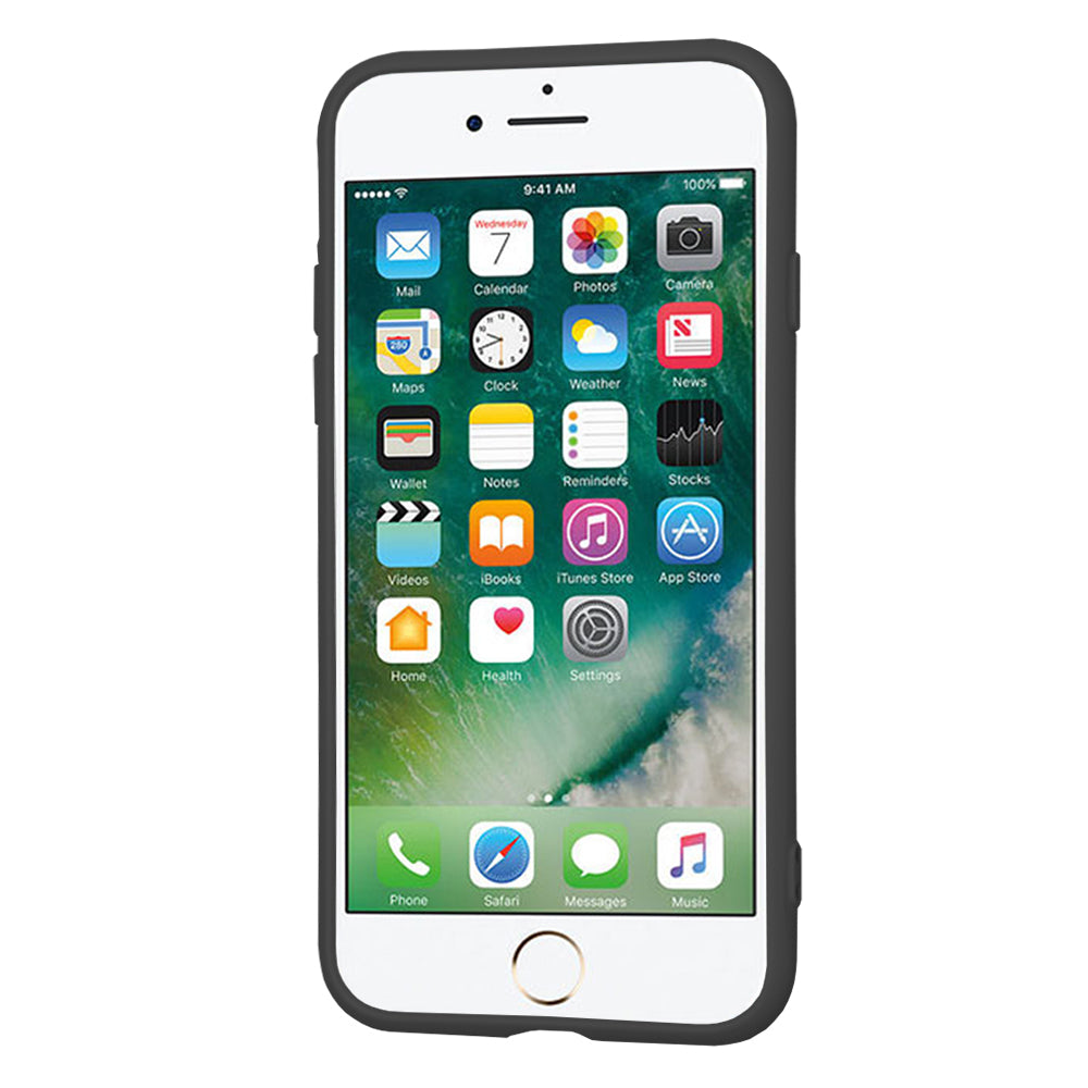 Maska za Apple iPhone SE (2022) / SE (2020) / 8 / 7, Techsuit, SoftFlex, Crna