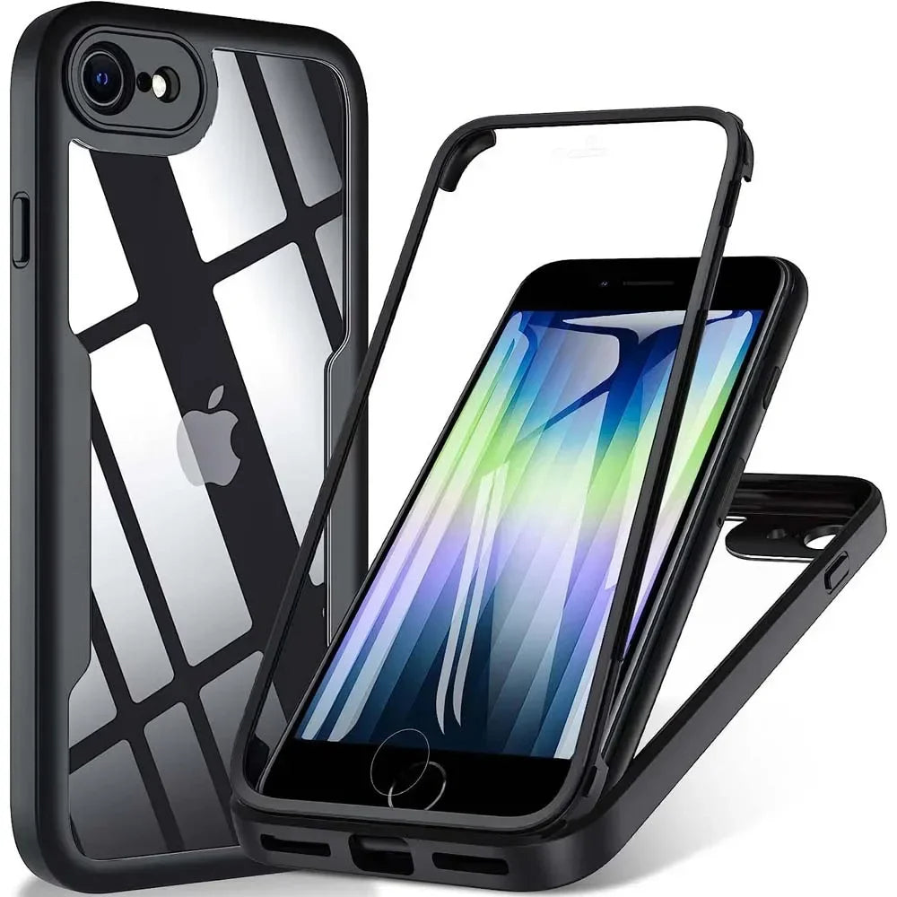 Maska za Apple iPhone SE (2022) / SE (2020) / 8 / 7, Techsuit, ColorVerse 360, Crna