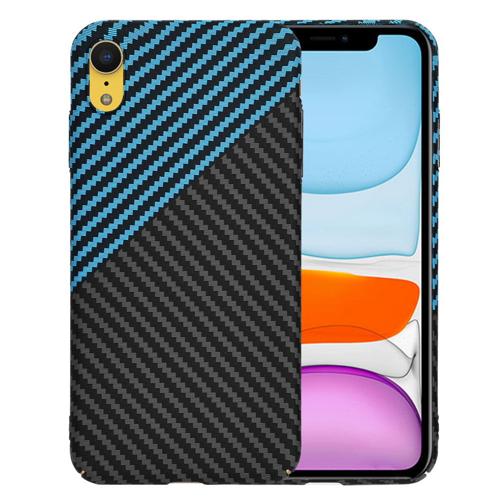 Maska za Apple iPhone XR, Techsuit, Carbonite FiberShell, Crno Plava