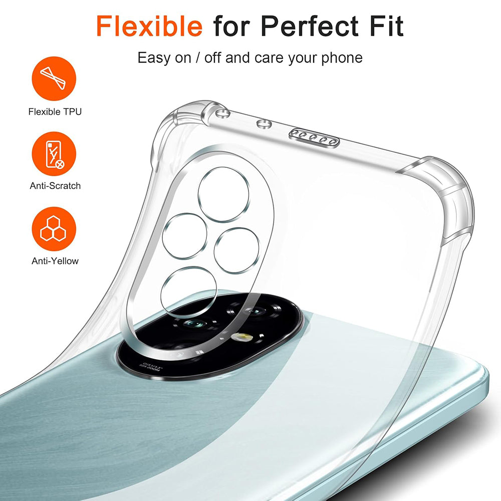Maska za Honor 200, Techsuit, Shockproof Clear, Prozirna