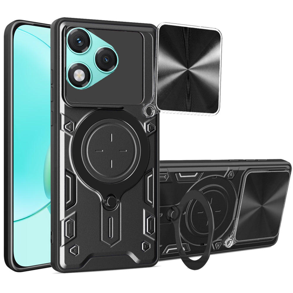Maska za Honor 400 Lite, Techsuit, CamGuard Pro, Crna