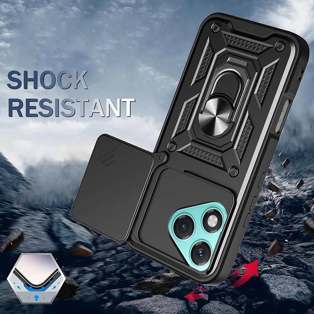 Maska za Honor 400 Lite, Techsuit, CamShield, Zelena