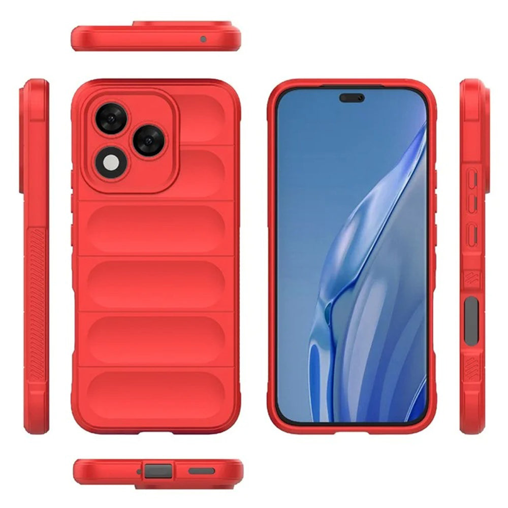 Maska za Honor 400 Lite, Techsuit, Magic Shield, Crvena