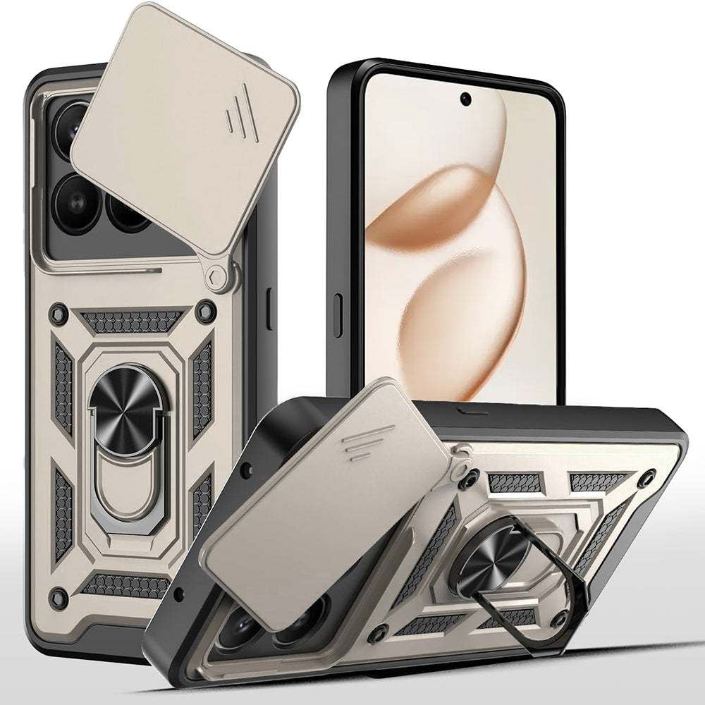 Futrola za Honor 400 Smart 4G / X7d 4G / 400 Smart 5G, Techsuit, CamShield, Zlatna