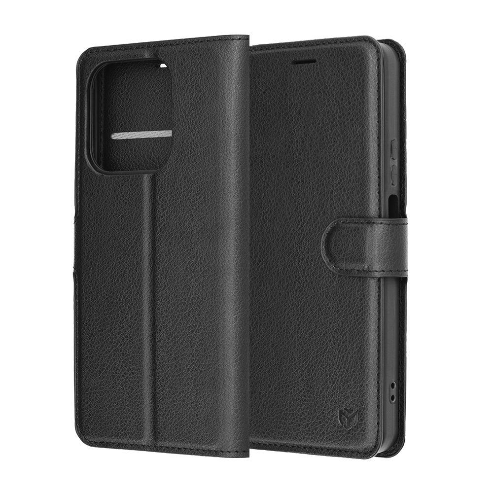 Futrola za Honor 400 Smart 4G / X7d 4G / 400 Smart 5G, Techsuit, Kožna Folio, Crna