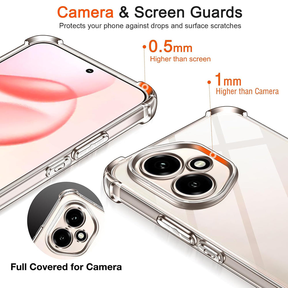 Maska za Honor 400, Techsuit, Shockproof Clear, Prozirna