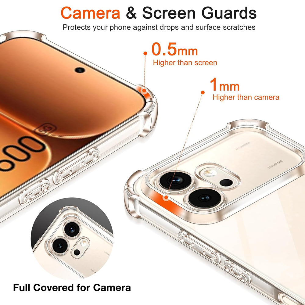 Futrola za Honor 600 Pro, Techsuit, Shockproof Clear, Prozirna